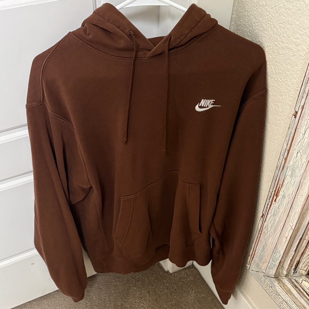 Nike Men's Chocolate Brown Hoodie